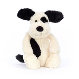 Bashful Puppy - Black & Cream