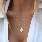 Birth Flower Necklace - 18k Gold