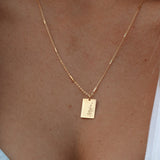 Birth Flower Necklace - 18k Gold
