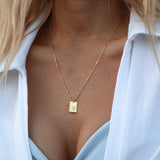 Birth Flower Necklace - 18k Gold