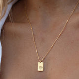Birth Flower Necklace - 18k Gold