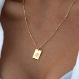 Birth Flower Necklace - 18k Gold