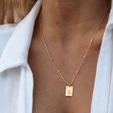 Birth Flower Necklace - 18k Gold