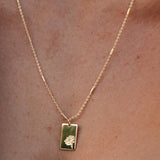 Birth Flower Necklace - 18k Gold
