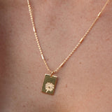 Birth Flower Necklace - 18k Gold
